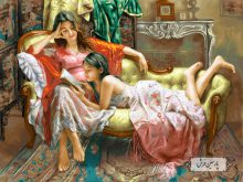 نخ و نقشه تابلو فرش تبریز