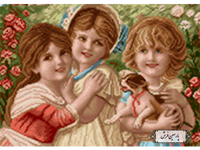 خرید نخ و نقشه آموزشی سه دختر شاد - کد NA7001