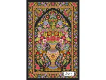 نخ و نقشه فرش قالیچه طرح گلدان زندگی - کد NZ2836