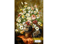 flowers and vase yarns and pattern NG1521