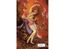 نخ و نقشه تابلو فرش طرح مینیاتور رقص