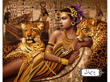 نخ و نقشه تابلو فرش طرح کلوپاترا (رومیکا)