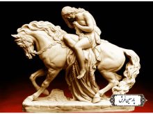 نخ و نقشه تابلو فرش تندیس لیدی گودیوا