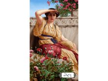 نخ و نقشه تابلو فرش انتظار عاشقانه