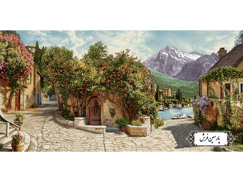 نخ-و-نقشه-تابلو-فرش-کوچه-های-رو-به-ساحل--NV940 نخ و نقشه تابلو فرش کوچه های رو به ساحل - کد NV940
