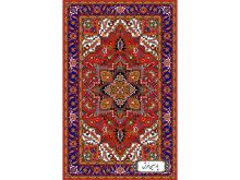 نخ و نقشه قالیچه زیرپایی طرح هریس NZ2889