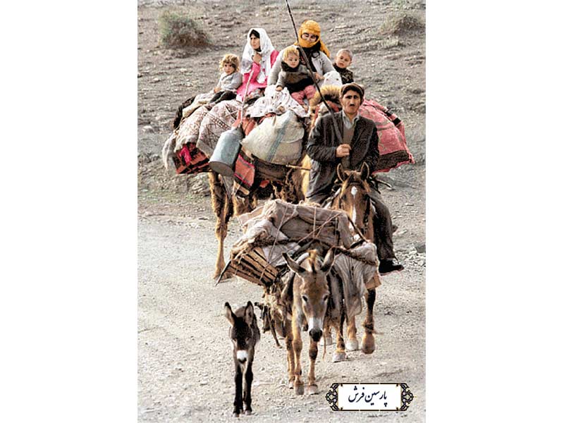 نخ-و-نقشه-تابلو-فرش-طرح-زندگی-عشایر-NP4951 نخ و نقشه تابلو فرش طرح زندگی عشایر- کد NP4951