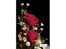 نخ و نقشه تابلو فرش آموزشی گل رز - کد NA7026