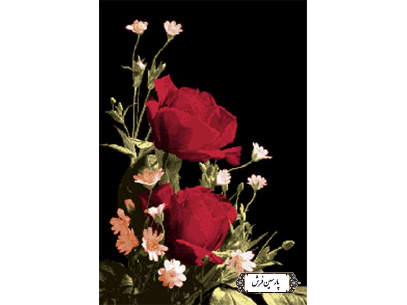 نخ-و-نقشه-تابلو-فرش-آموزشی-گل-رز--NA7026 نخ و نقشه تابلو فرش آموزشی گل رز - کد NA7026