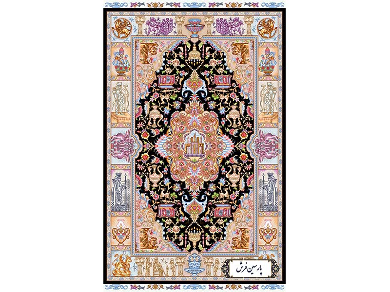نخ-و-نقشه-فرش-طرح-قالیچه-ذرع-و-نیم-سلطنتی--NZ2893 نخ و نقشه فرش طرح قالیچه ذرع و نیم سلطنتی - کد NZ2893