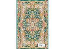 نخ و نقشه قالیچه سالاری فیروزه ای - کد NZ2895